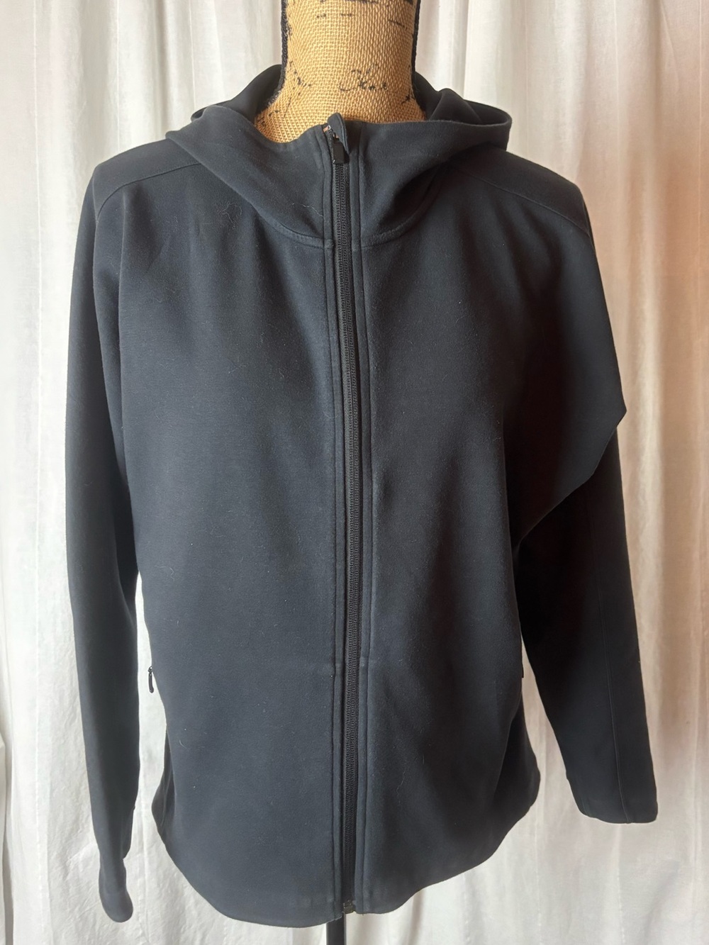 Athleta Modern Life Full Zip Hooded Jacket Black Women’s Medium S79339
